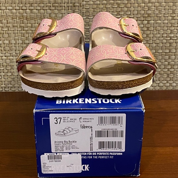 FIRM! Birkenstock LEATHER Arizona Big Buckle 37M - Picture 6 of 7